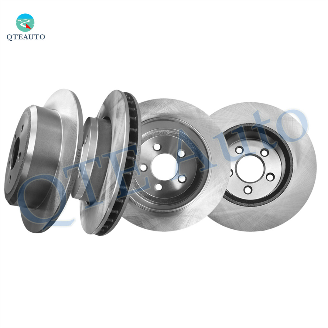 Set of 4 Front 302mm-Rear 316mm Brake Disc Rotors For 2008-2012 Jeep Liberty