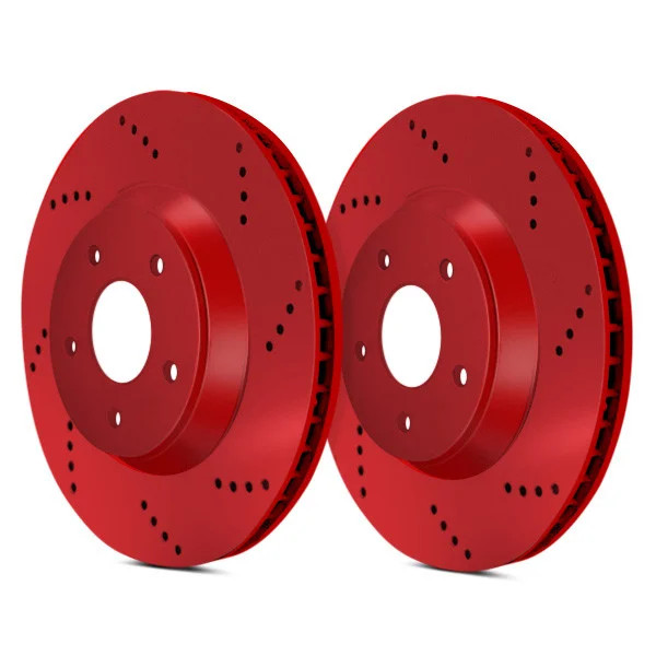 For Toyota Cressida 89-92 ATL Autosports Drilled Front Brake Rotors