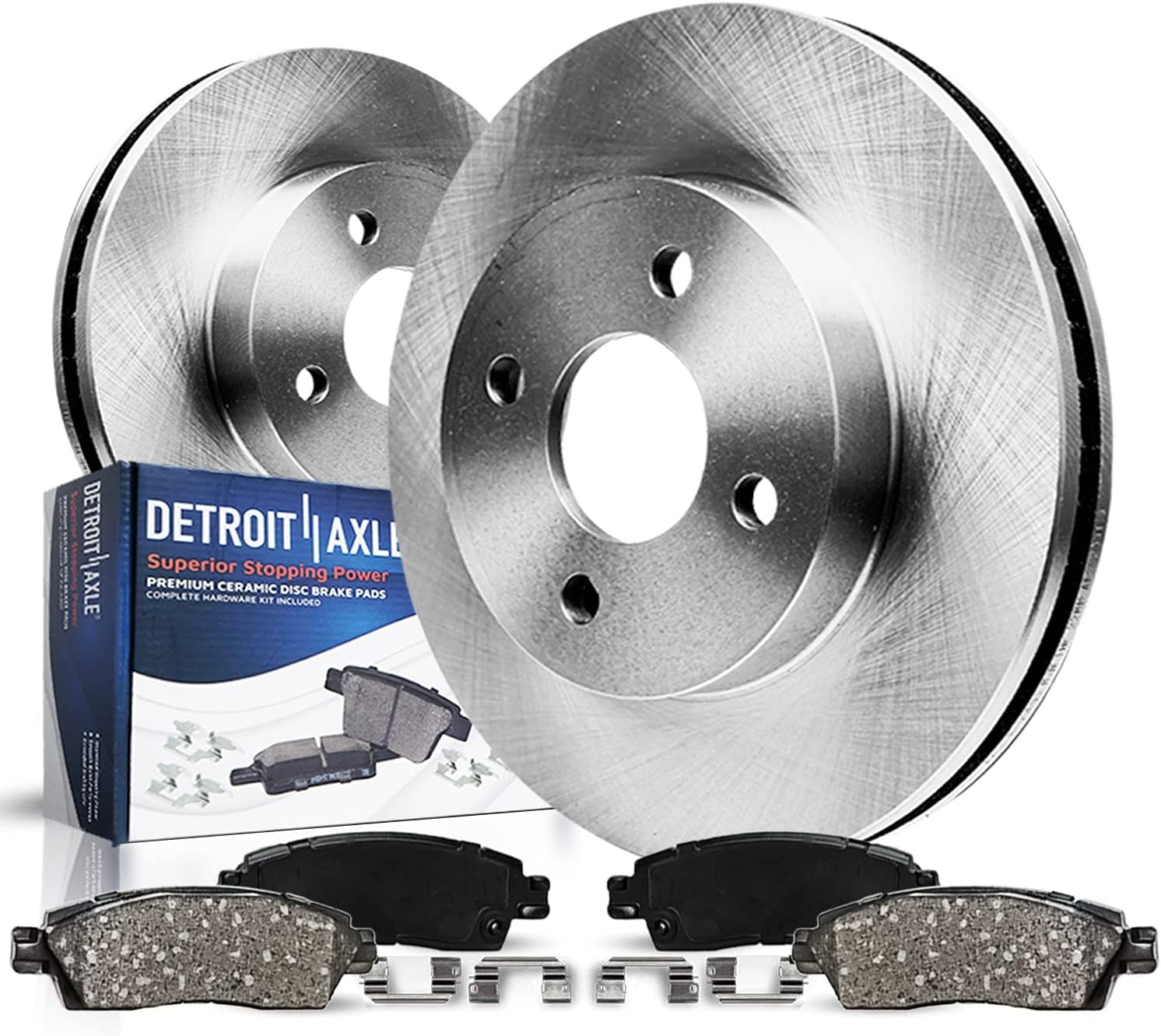 4-Lug Front Brake Pads Rotors for 1998-2002 Honda Accord