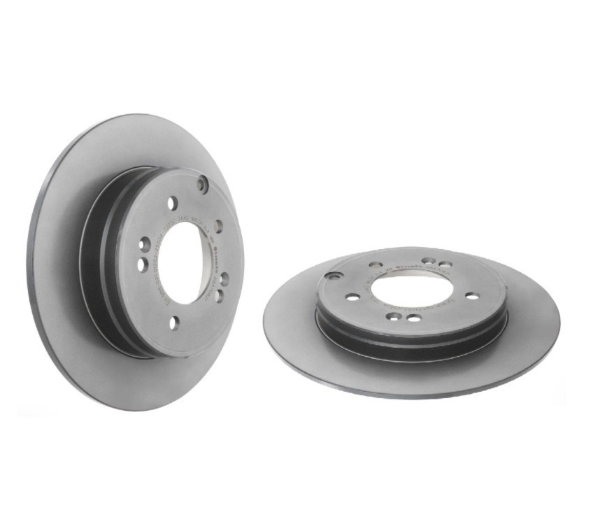 Brembo 08.A708.21 Prime UV Coated Solid Brake Rotors – Rear Pair