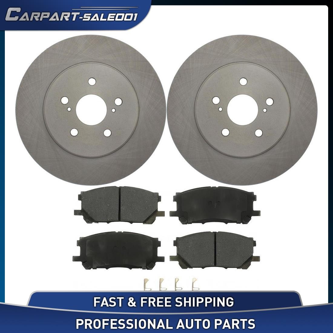 12.56″ Front Disc Rotors Brake Pads Kit for 2004-2006 Lexus RX330 3.3L
