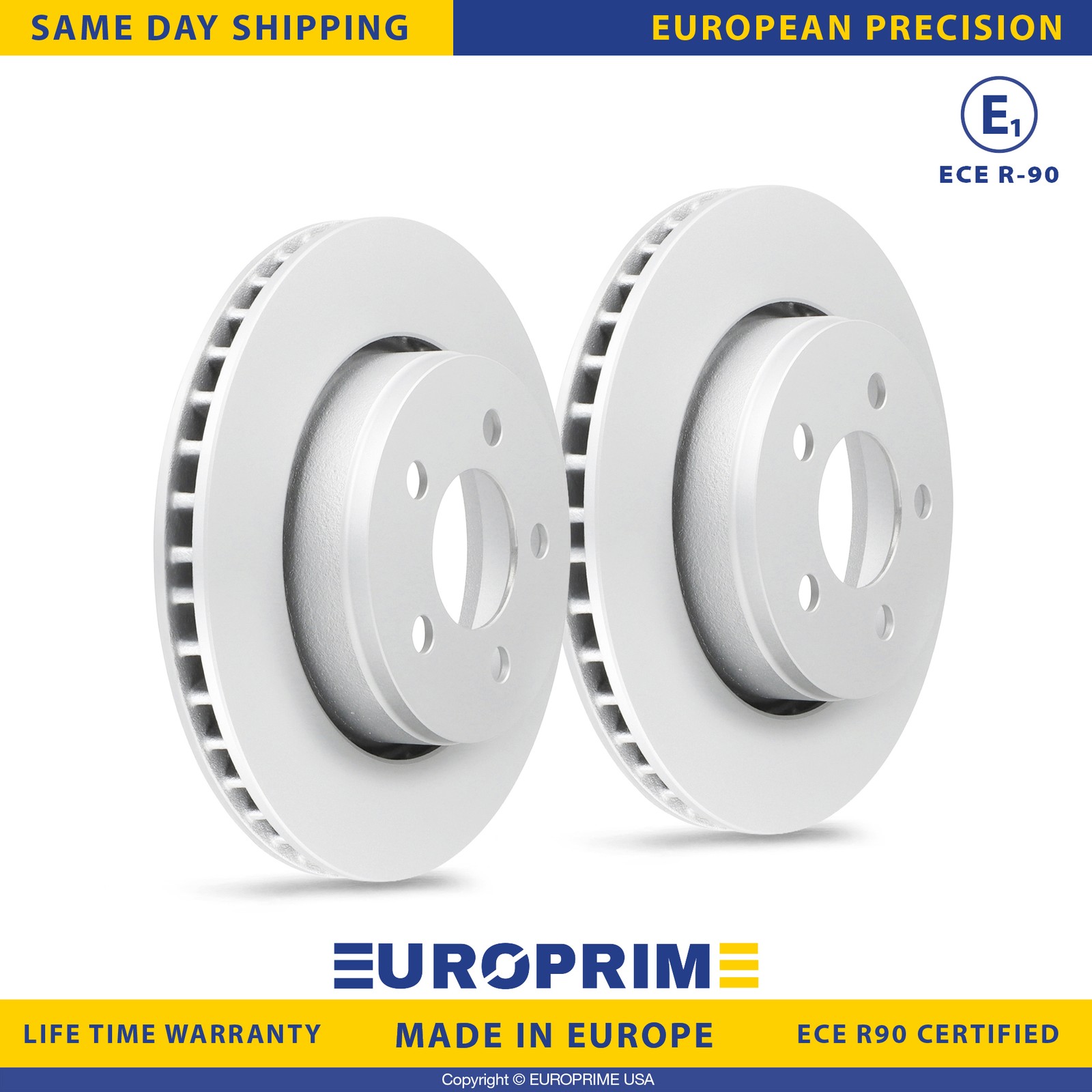 11.89 inch Front Disc Brake Rotors Set for 07-12 Dodge Nitro 08-12 Jeep Liberty