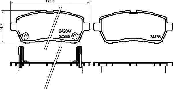 For Ford – Fiesta MK6 2008-2017 Front 258mm Vented Brake Discs and Pads