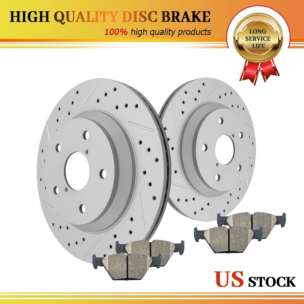 285mm Rear Disc Brake Rotors Ceramic Brake Pads for 2019 – 2024 Subaru Forester