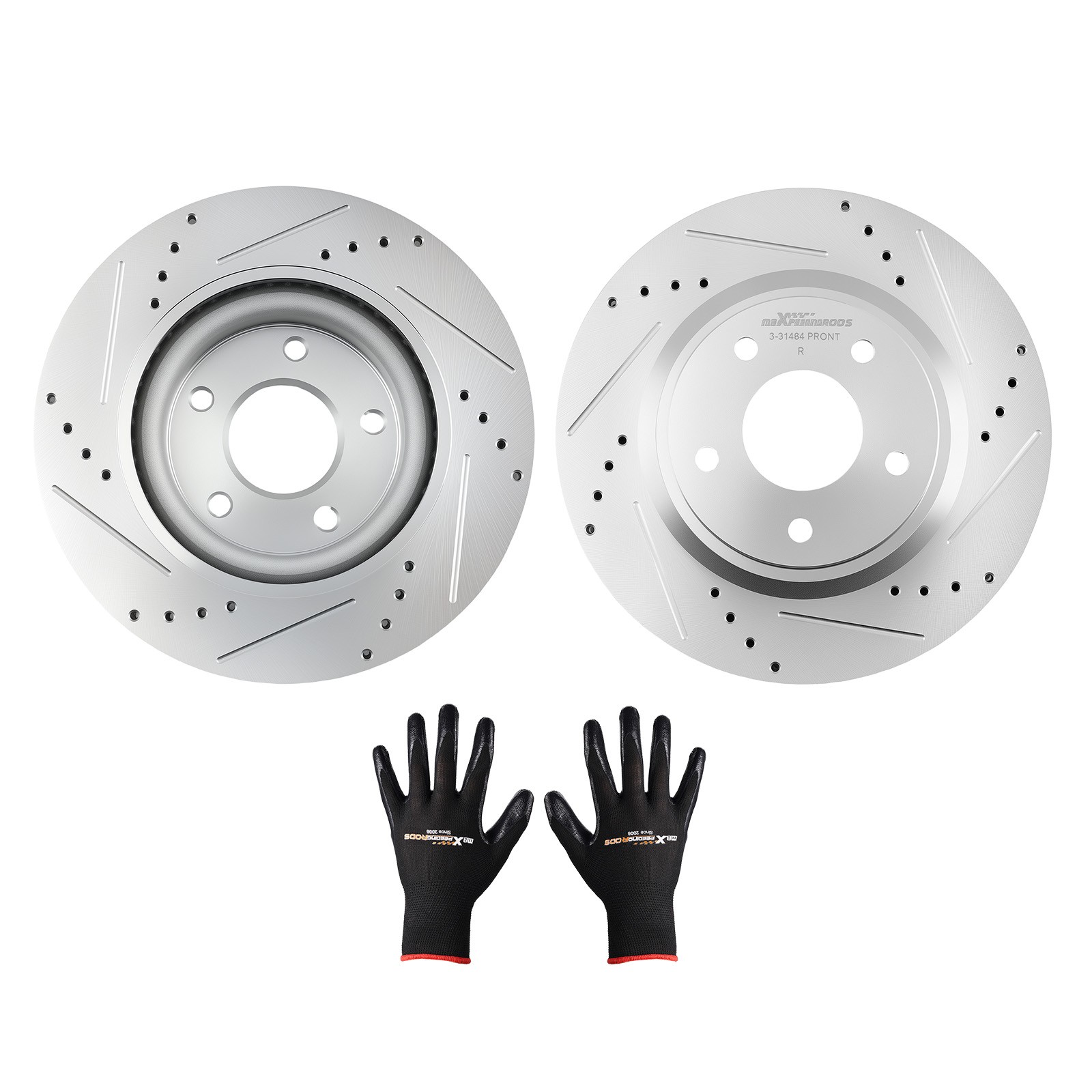 11.65 inch Front Drilled and Slotted Brake Disc For Nissan Altima 07-25 S-31464