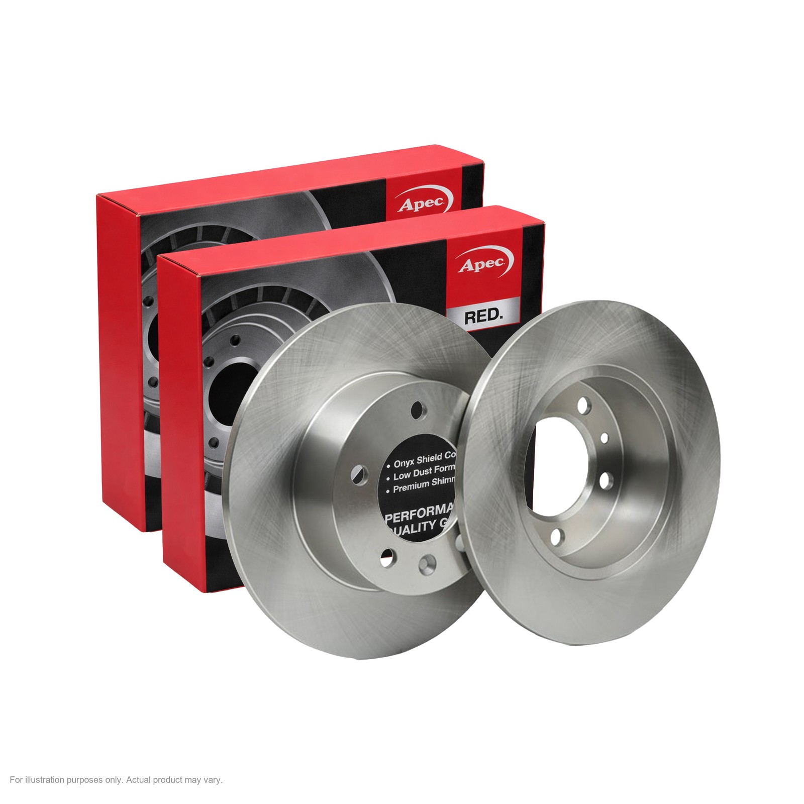 2x APEC Rear Brake Discs For OPEL MOVANO A Platform/Chassis 3.0 DTI 2003-