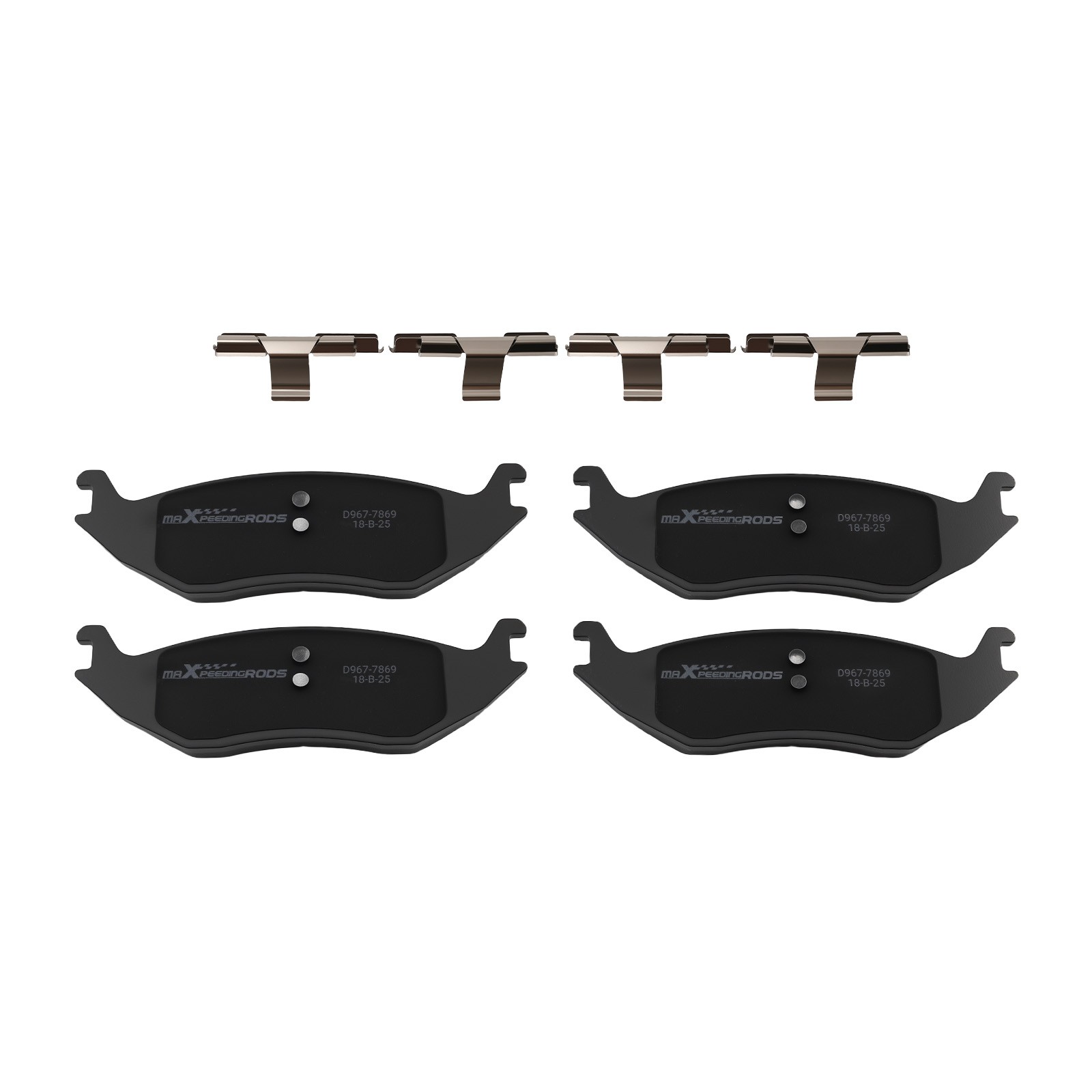 Rear Brake Rotor Caliper & Pad Set For Chrysler Aspen 2007-09/Ram 1500 2011-2018