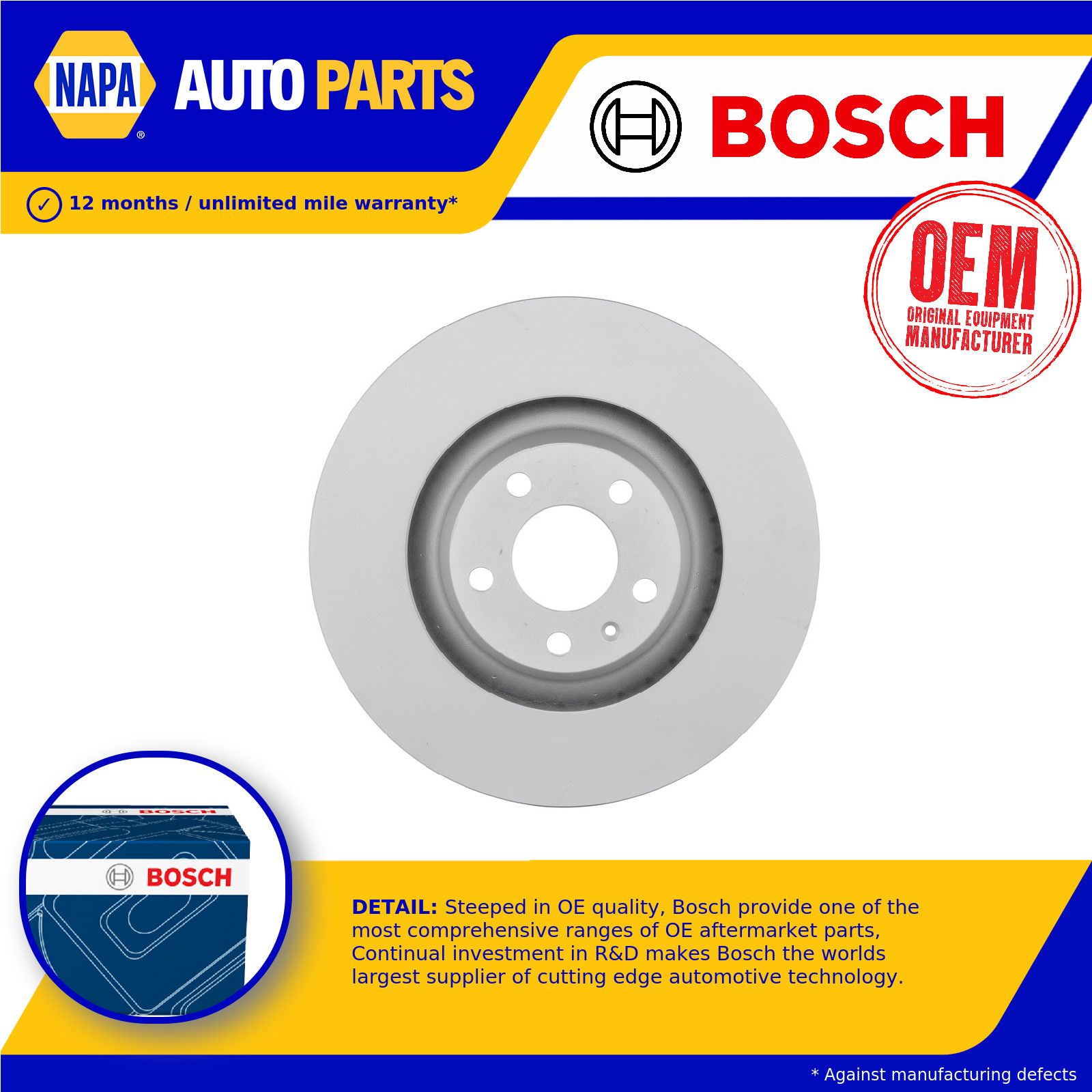 2x Brake Discs Pair Vented Front 347mm 0986479260 Bosch Set 4F0615301G BD1138