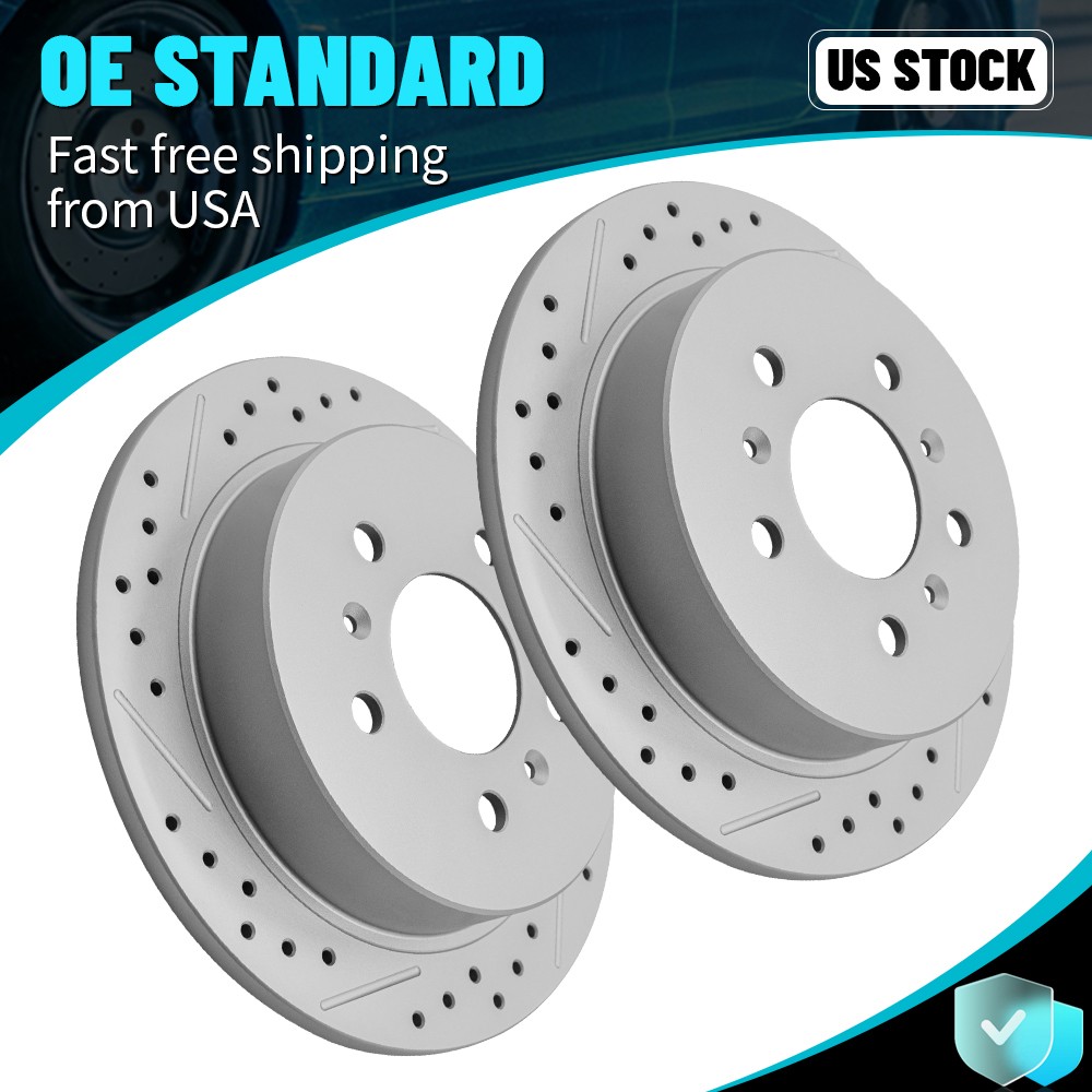 278mm Rear Brake Disc Rotors For Impala Monte Carlo Buick Allure Lacrosse 08-09