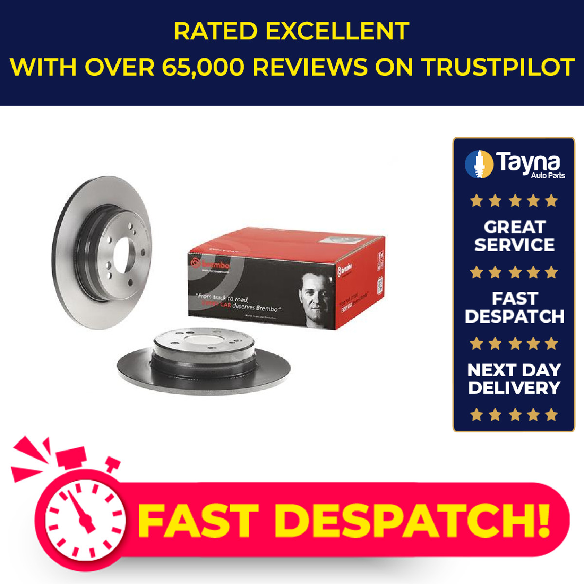 2x Brake Discs Pair Solid fits MERCEDES E430 W210 4.3 Rear 97 to 02 M113.940 Set