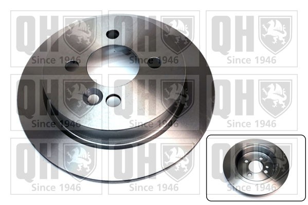 2x Brake Discs Pair Solid Rear 259mm BDC6091 Quinton Hazell Set 34216774987 New