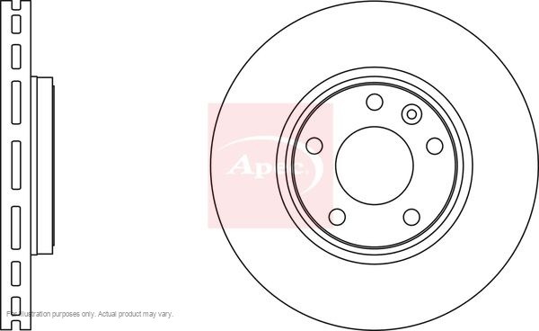 2x APEC Front Brake Discs For NISSAN PRIMASTAR Van (X8 86kW/117HP/1998cc DSK2215
