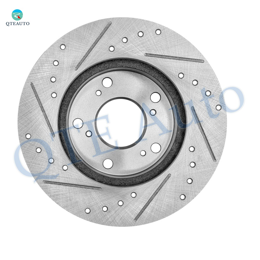Front Drilled Slotted Brake Disc Rotors 262mm For 2002-2006 Acura RSX Base