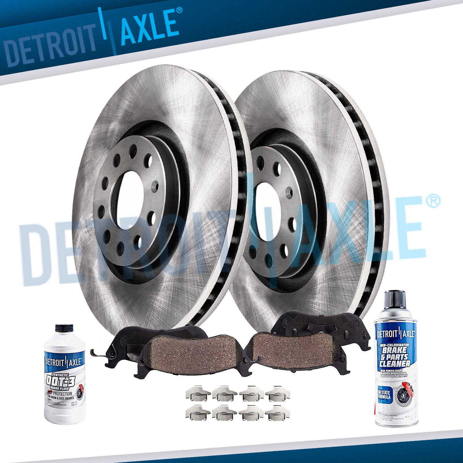 288mm Front Brake Rotor + Ceramic Pad for 2005 2006 2007 – 2018 VW Jetta Rabbit