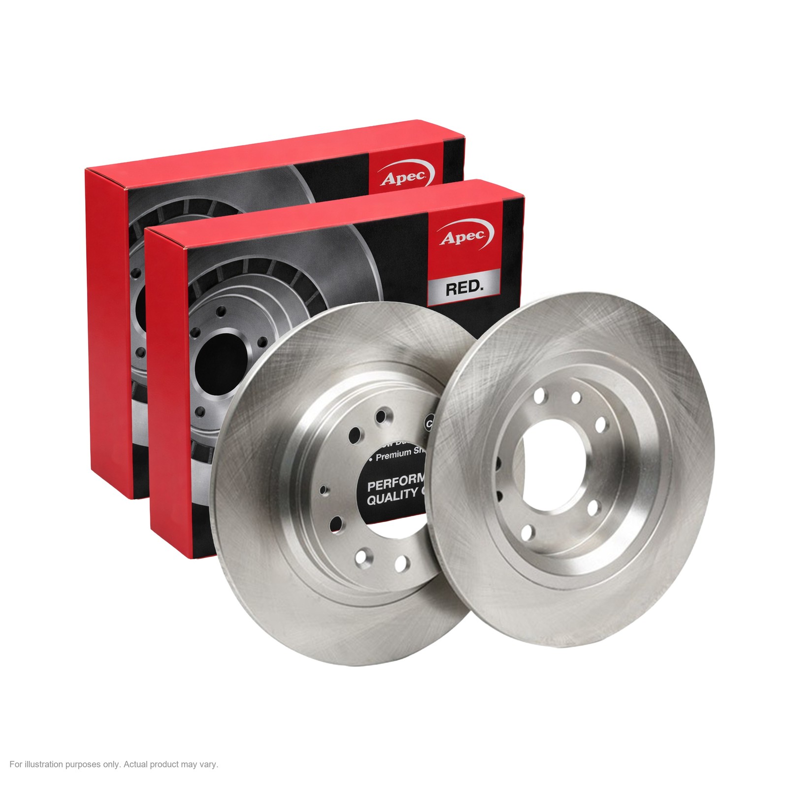 2x APEC Rear Brake Discs For MAZDA 6 Hatchback (GG) 2.0 D 89kW/121HP/1998cc