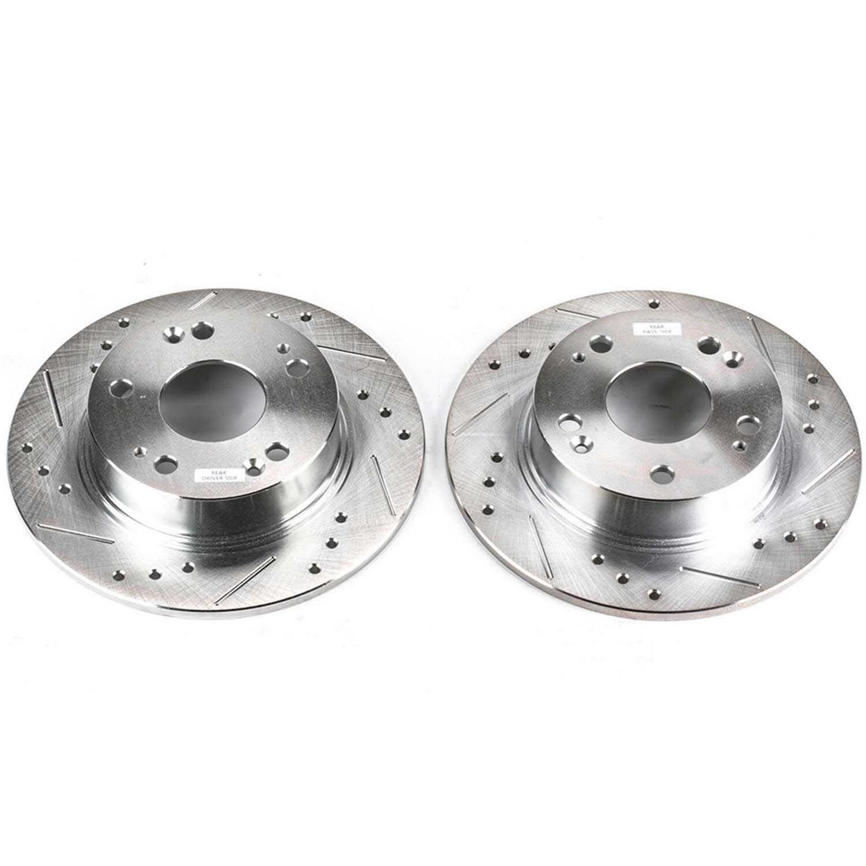 PowerStop Disc Brake Rotor Set – Fits Acura TSX 2004-2008, Honda Accord 2003-200