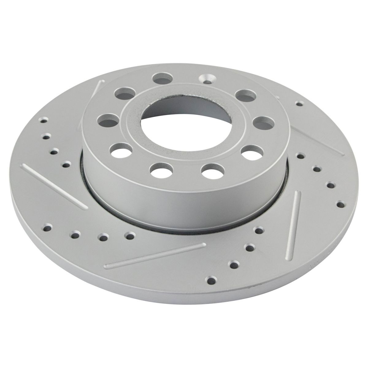 TRQ Performance Cross Rotor & Ceramic Brake Pad Rear Kit w/Chemicals