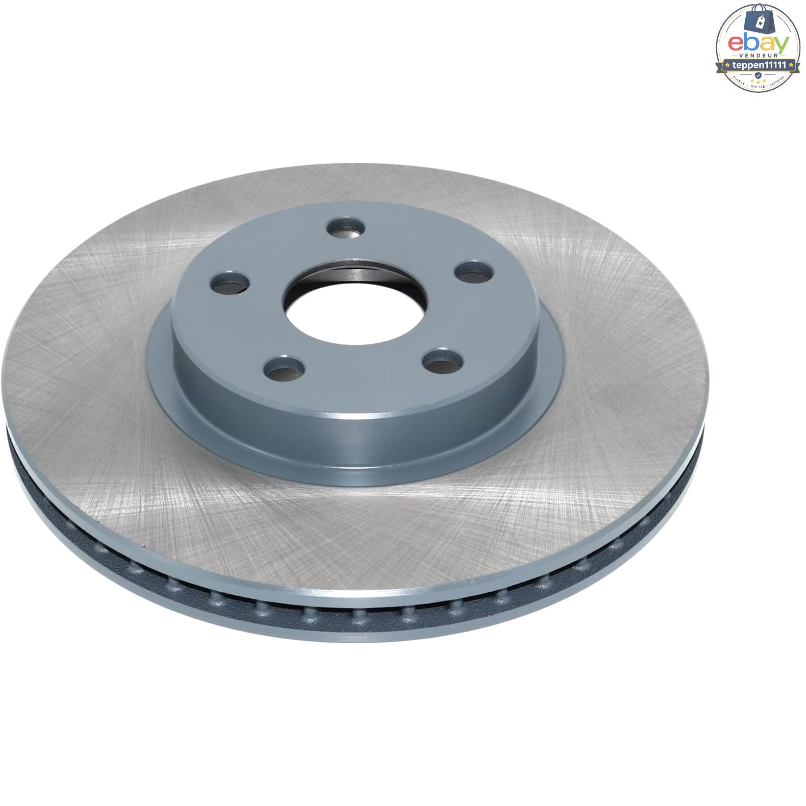 Front Vented Brake Rotor 12.19 Inch Titanium Series Replacement for Vehicles