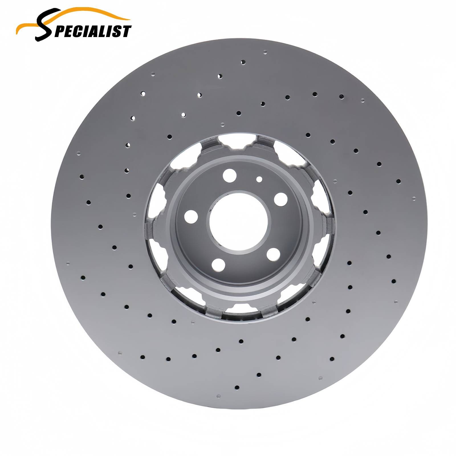 Front Disc Brake Rotor Set for 2021-2024 Audi RS6 Avant RS7 Sportback 4K0615301S
