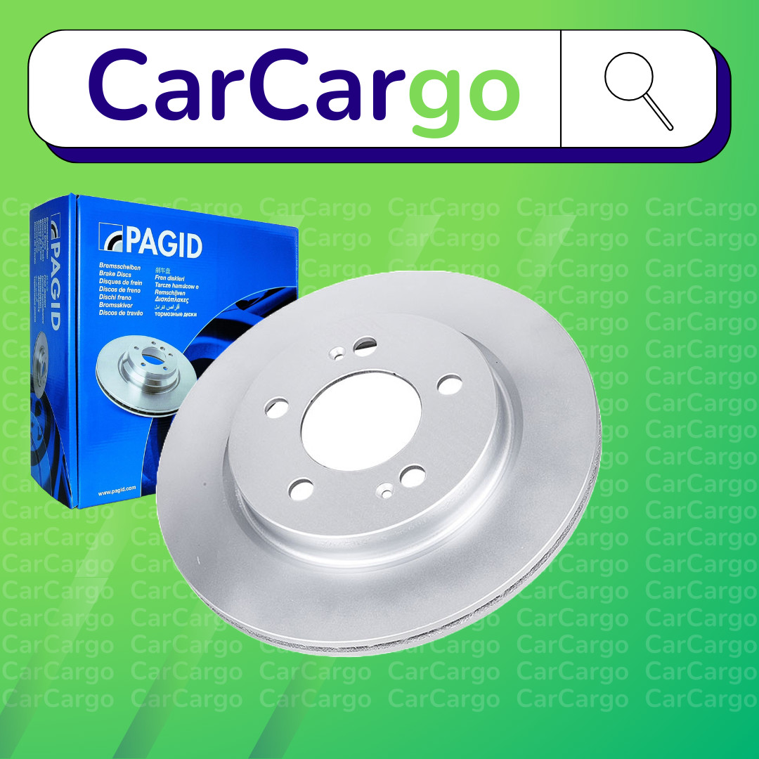 Pagid Vented Rear Brake Discs Pair Ssangyong Rexton e-XDi 4WD 2017-2024 315 mm