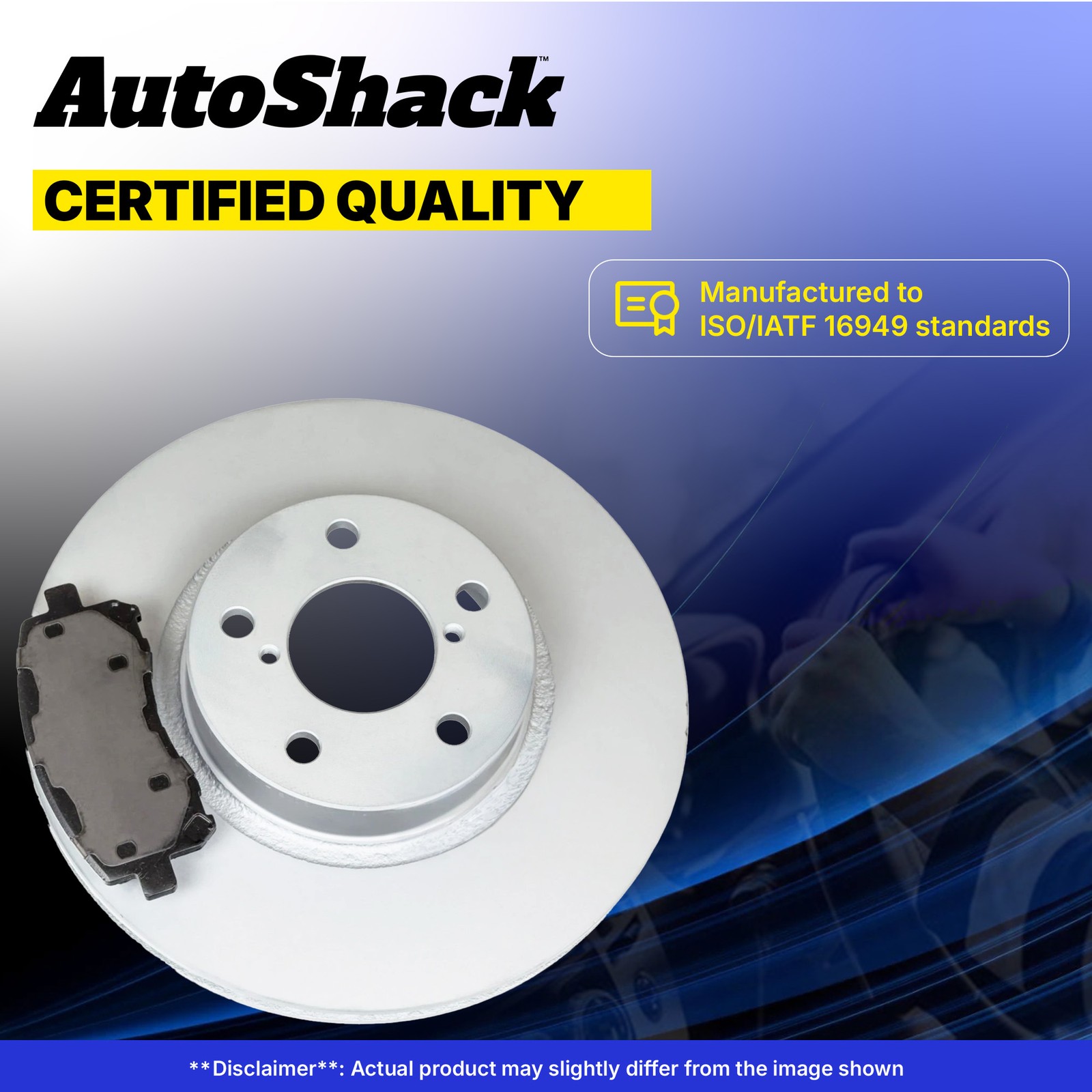 Front Brake Rotors Premium Ceramic Pads for Cadillac, XT5 2021-2024