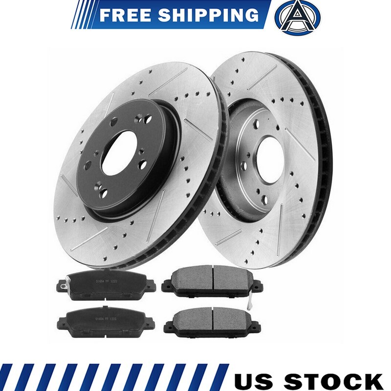 293MM Front Brake Rotors Brake Pads for 2013 2014 2015 2016 – 2022 Honda Accord