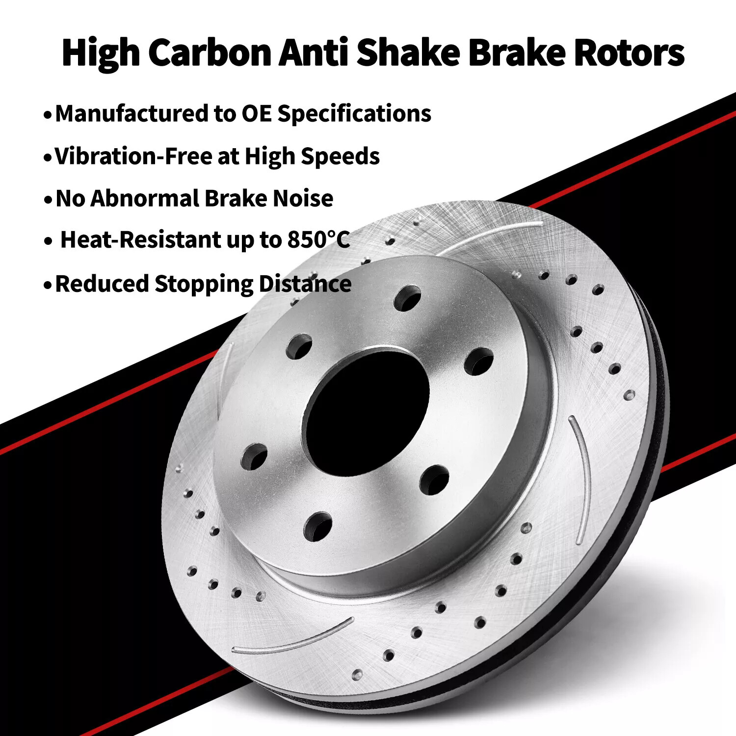 For 2011-2020 Dodge Durango Grand Cherokee 330mm Rear Rotors Ceramic Brake Pads