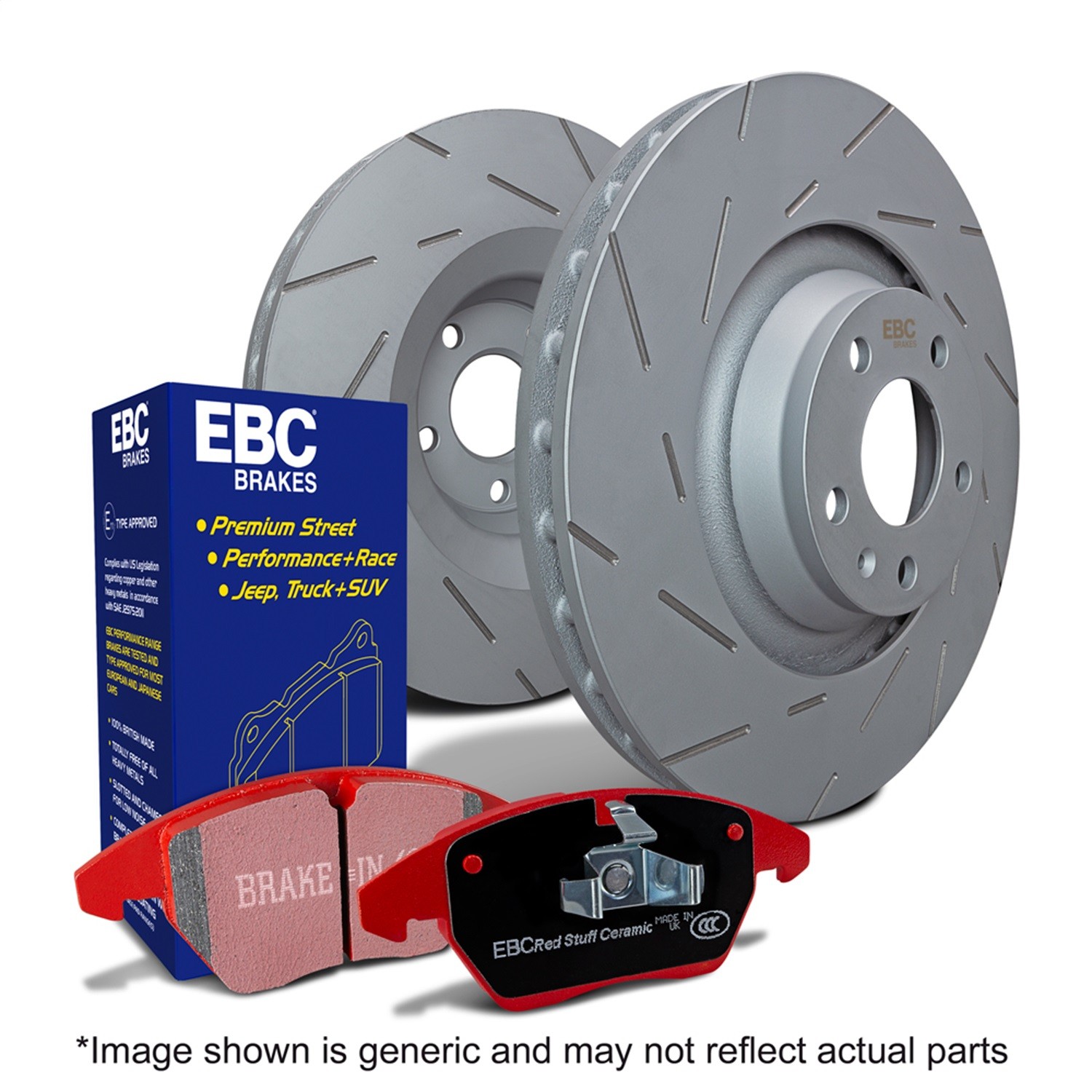 EBC for S4 Kits Redstuff Pads and USR Rotors S4KF1276