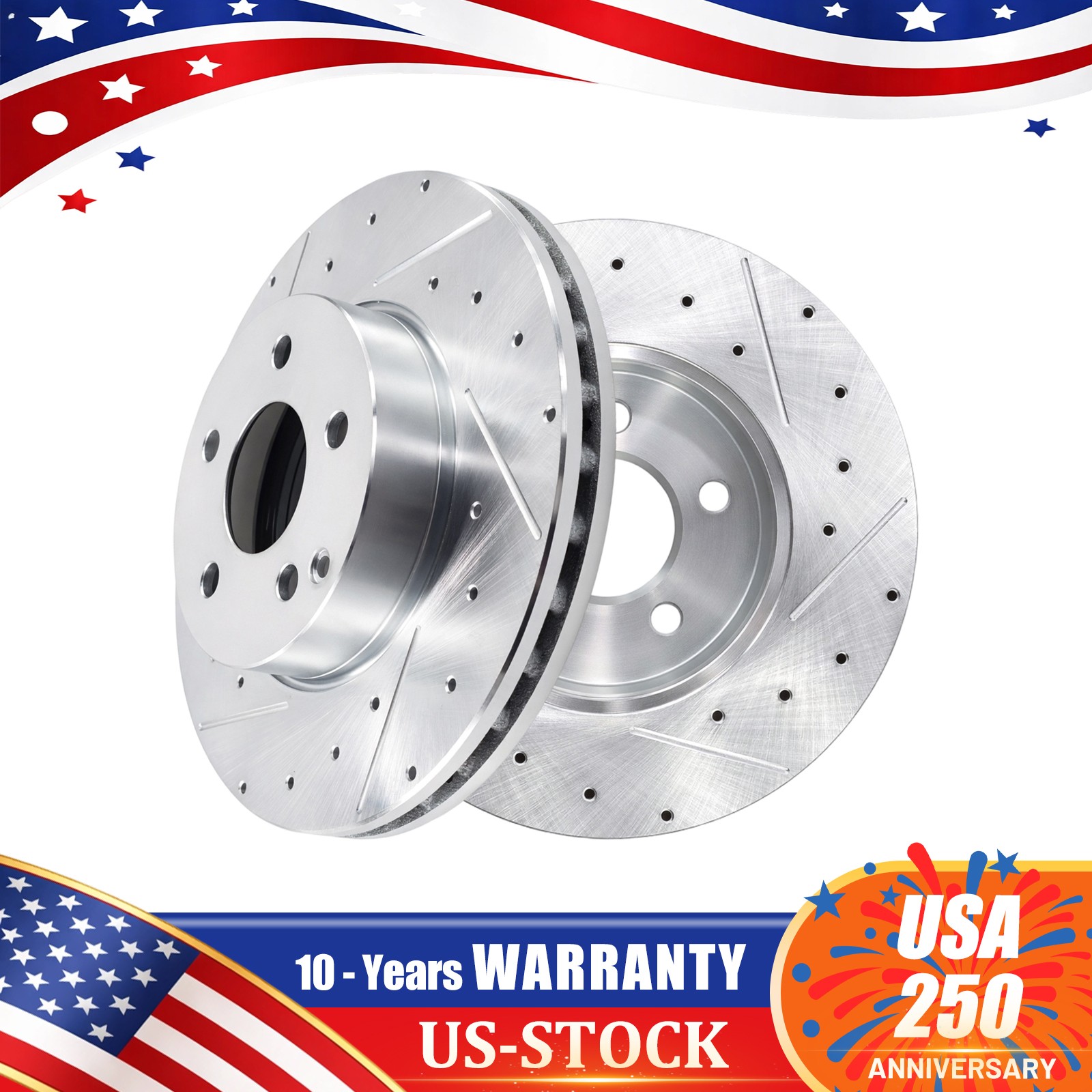 11.62” Front Drilled Brake Rotors for 2008-2015 Mercedes-Benz SLK250 C230 C250