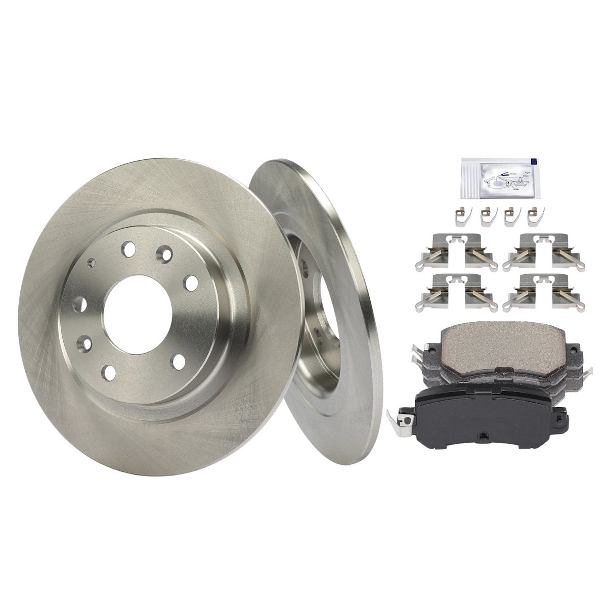 Brake Disc and Pad Kits 2-Wheel Set Rear for Mazda CX-3 2016-2018