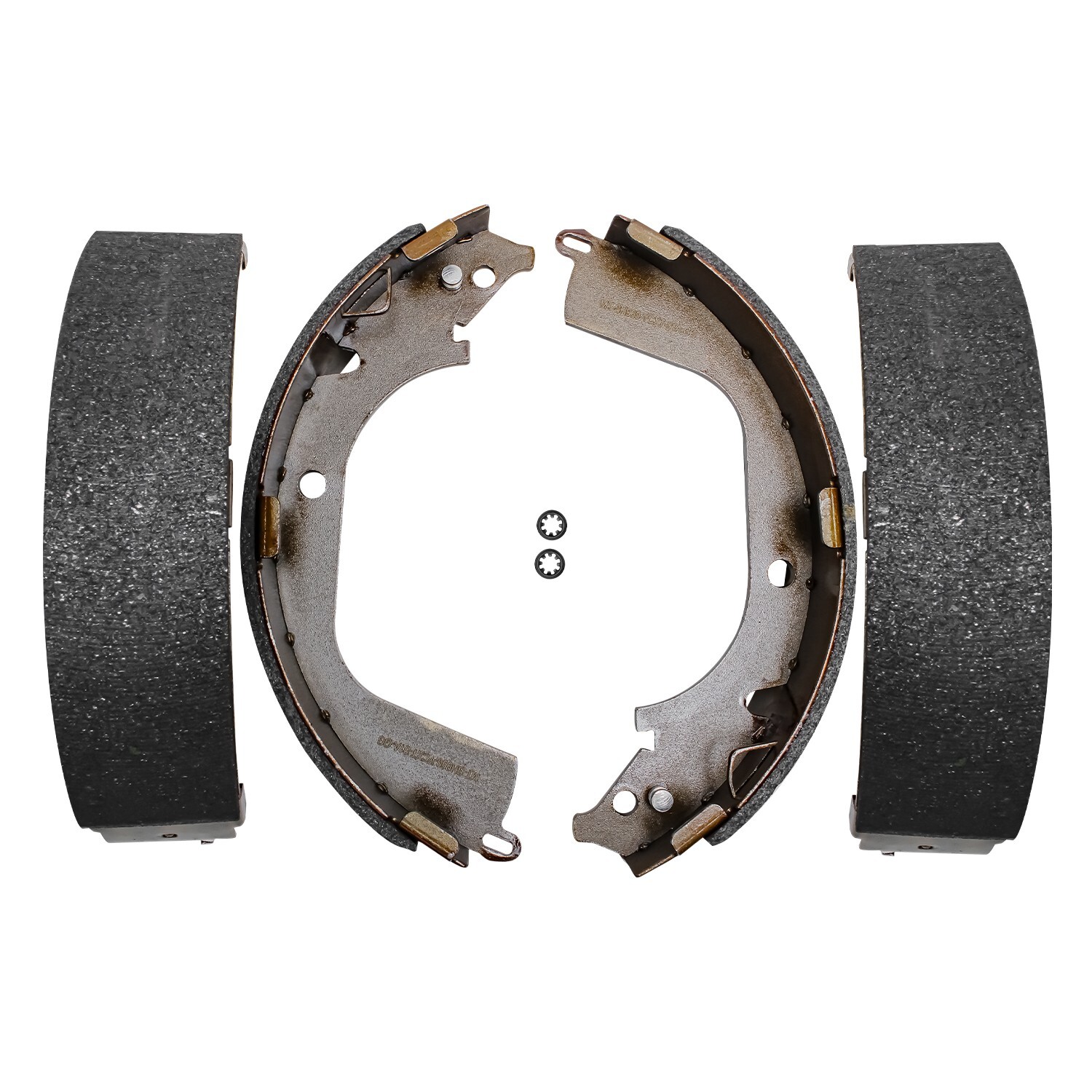 Front Drilled Rotor Ceramic Pad + Rear Drum Shoe for 09-13 Silverado Sierra 1500