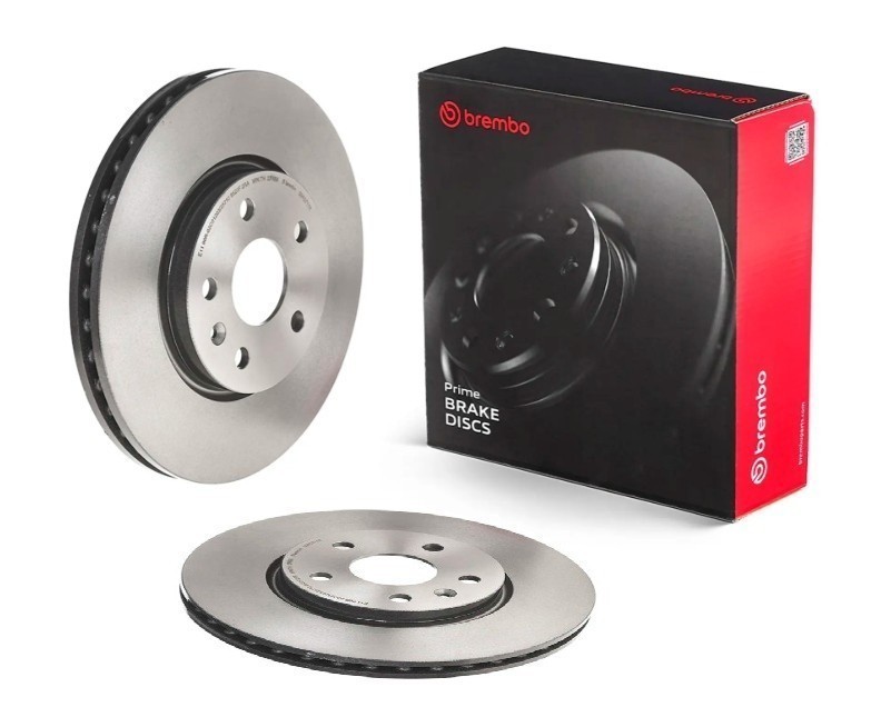 Brembo 09.A971.11 Prime UV Coated Vented Brake Rotors – Front Pair