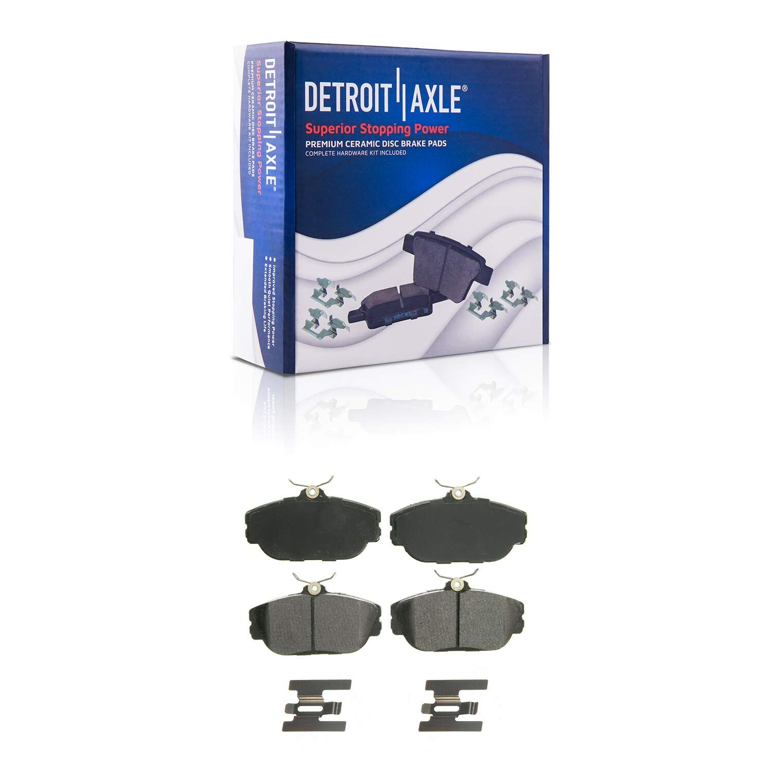 1996-2000 Ford Taurus Sable Front Drilled Rotors Brake Pads + Wheel Hub Bearings