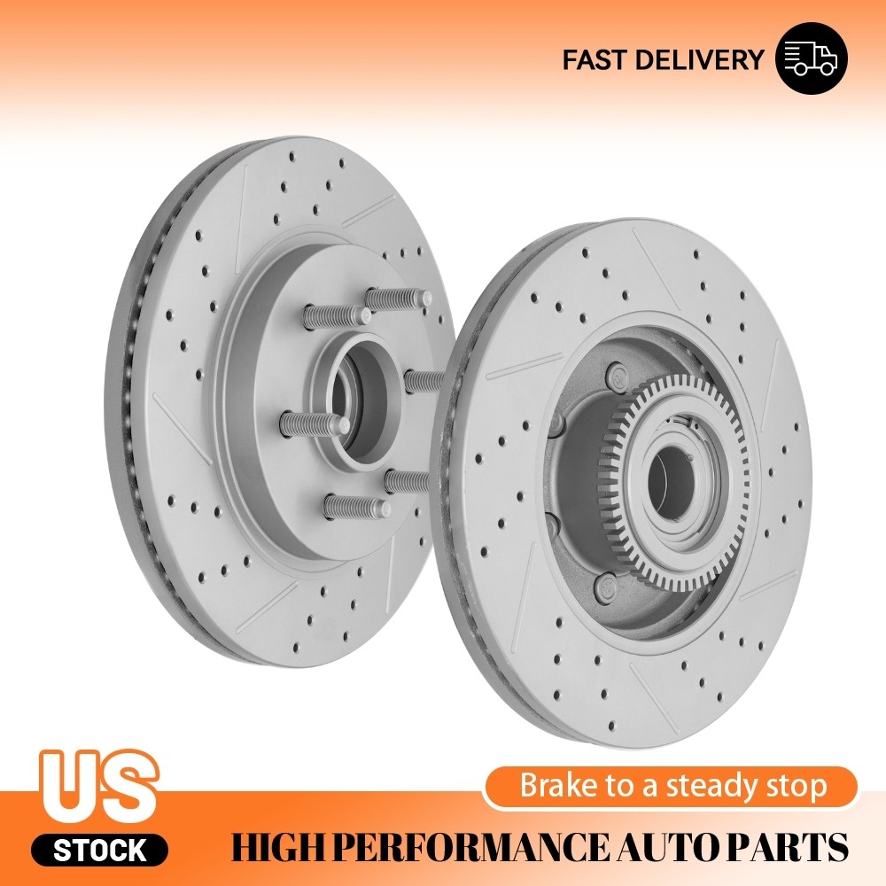 330mm Front Brake Disc Rotors for 04-07 2008 Ford F-150 Lobo Lincoln Mark LT RWD