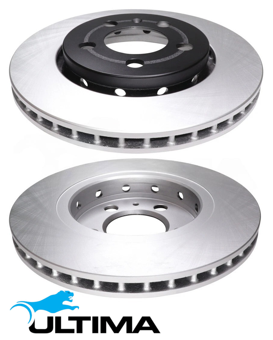 FRONT VENTED DISC BRAKE ROTOR SET FOR VOLKSWAGEN BORA 1J AQN 2.3 V5 OD 256MM 1ZG