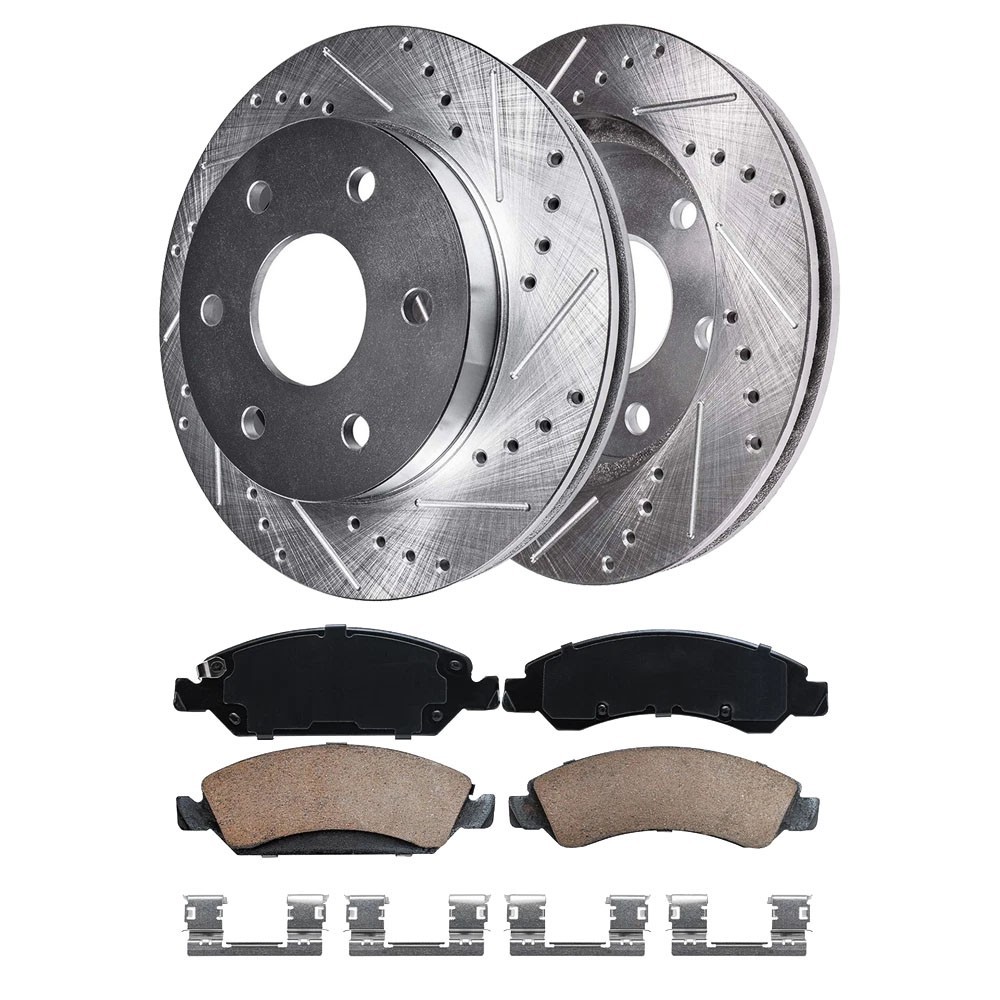 & Ceramic Pads Ceramic Pads Disc Brake Rotors Set