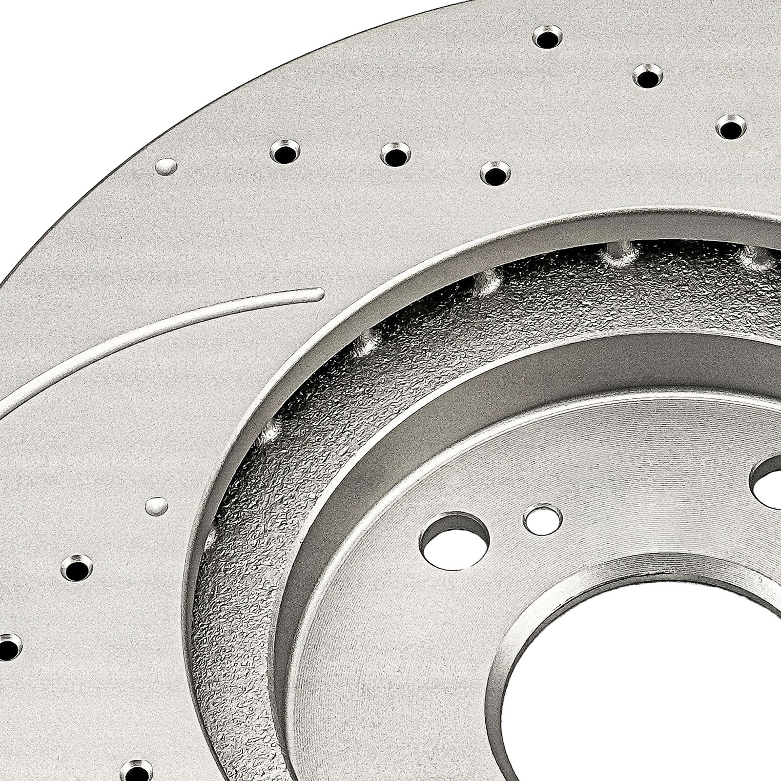 2PC Front Drilled Slotted Disc Brake Rotors For 2003-2005 Honda Accord 31275