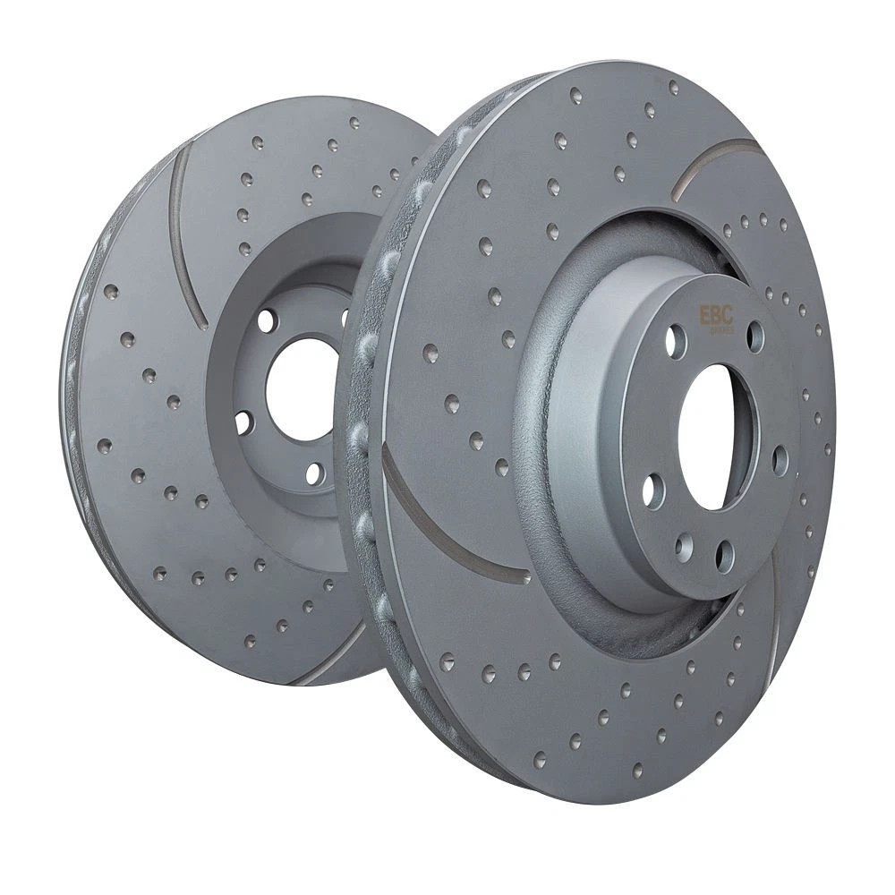 EBC GD1497 Sport Slotted & Dimpled Brake Rotors for 2005–2011 Porsche Cayenne