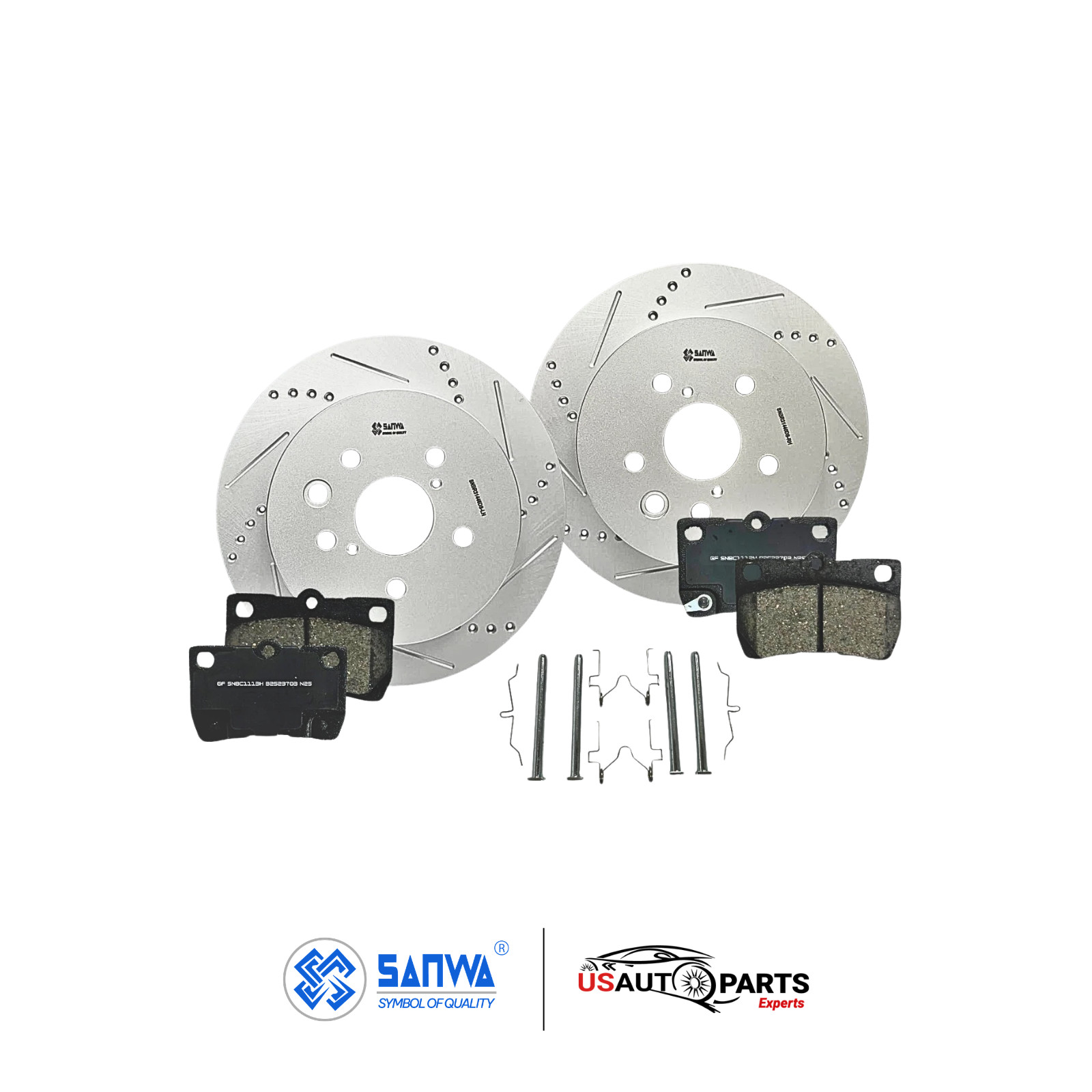 REAR BRAKE ROTOR GEOMET VENTED DS &CERAMIC PAD KIT 310mm FOR LEXUS GS350 06-2013