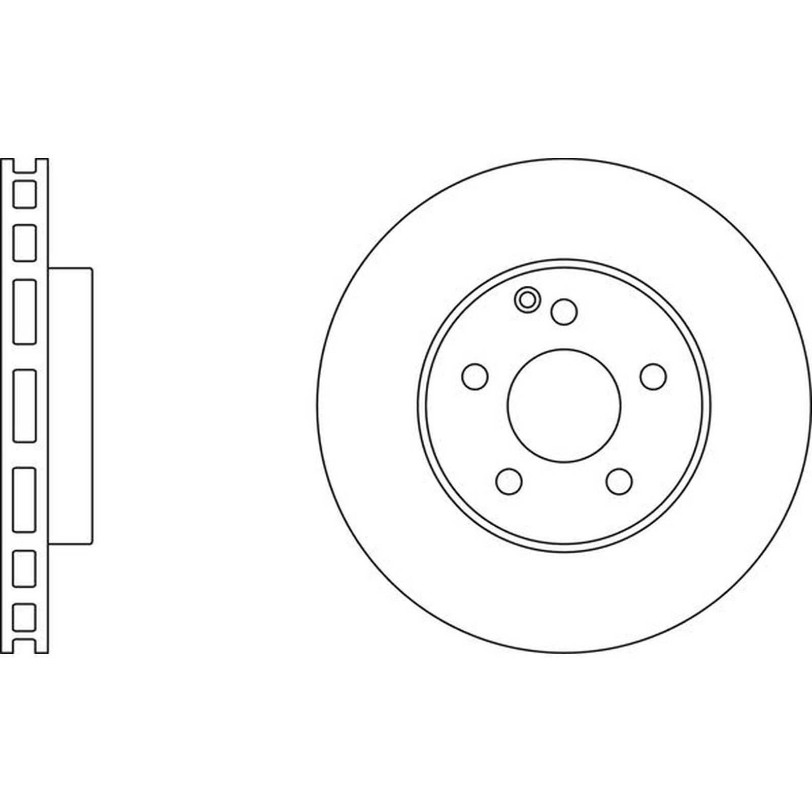 Apec Blue Brake Disc – Front SDK6372 Fits Mercedes Benz E Class – OE Spec.