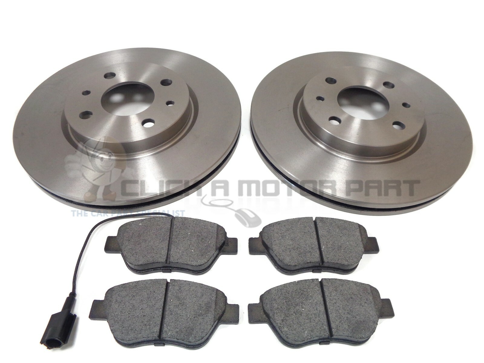FIAT 500 1.4 SPORT 2007-2015 FRONT 2 BRAKE DISCS AND PADS (257MM SIZE ONLY)