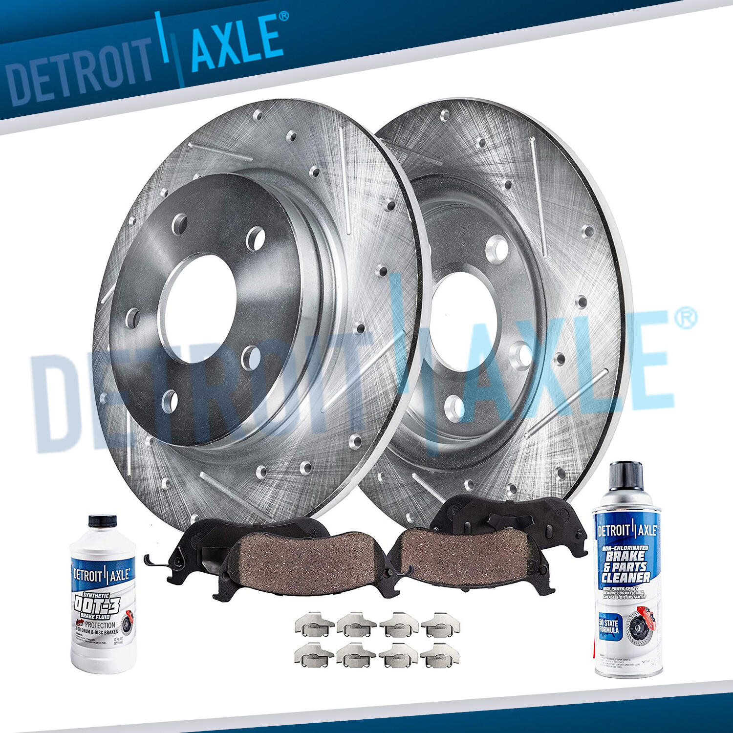 REAR Brake Rotors Drilled Slotted Ceramic Pads for 2000-2004 Legacy Outback Baja