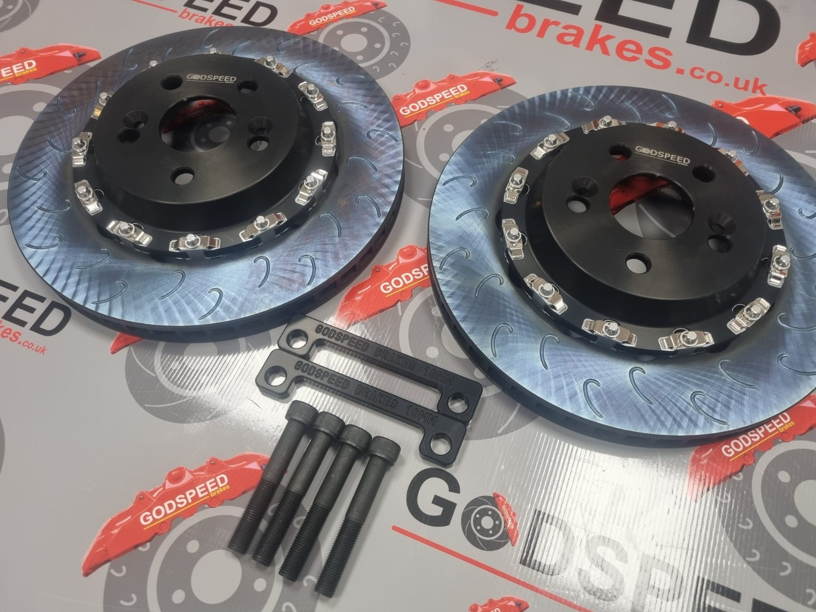 Renault 330mm Clio 197/200/Megane 2 RS Front Discs and Bells Fully Floating
