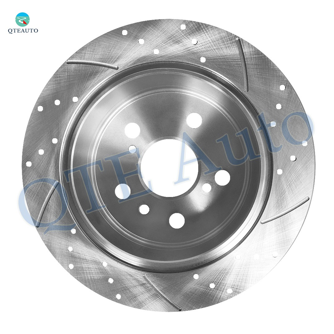 Rear 269mm Drilled Slotted Brake Disc Rotors For 2004-2006 Lexus ES330