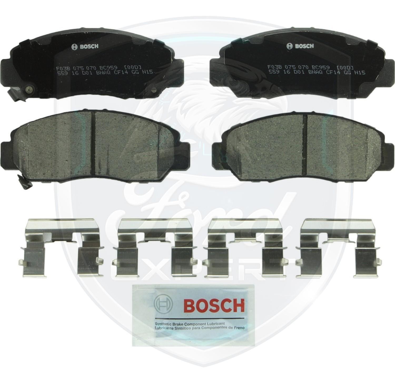 BOSCH OEM Front Pads & Rear Shoes For 2003-2007 Honda Accord Lifetime Warranty