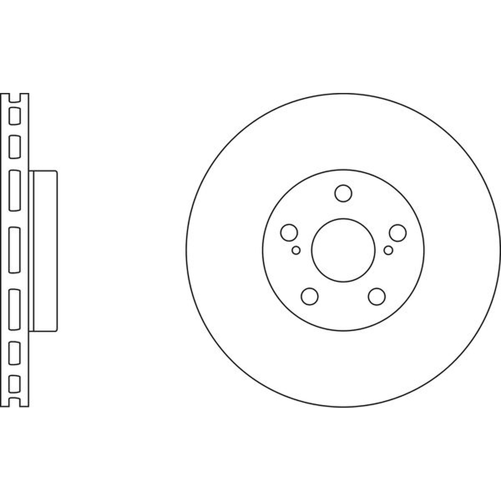 Apec Blue Brake Disc Front SDK6485 Fits Toyota Celica and Opa – OE Spec. & Spec