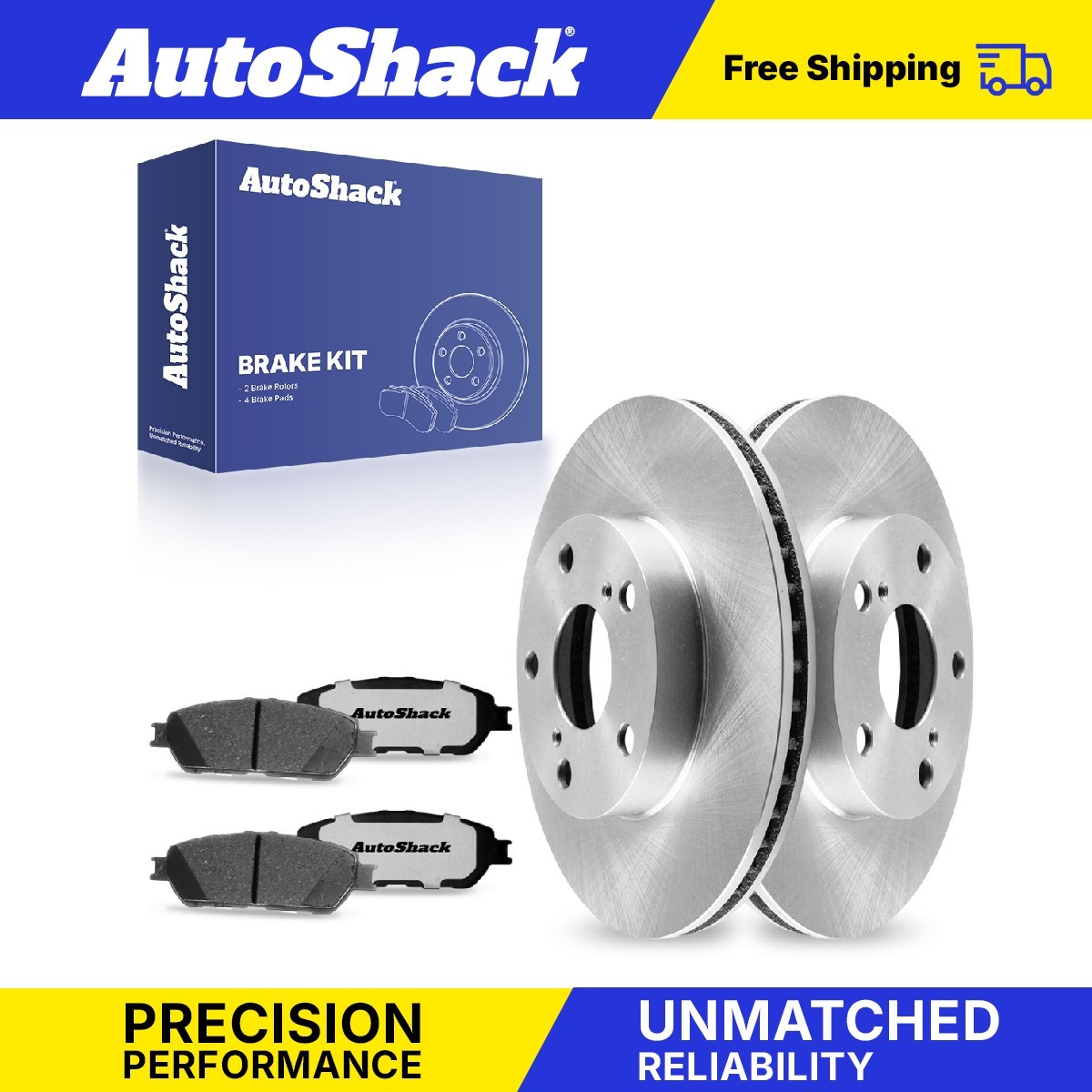 Front Brake Rotors Ceramic Pads for 2005-2015 Toyota Tacoma 2.7L 4.0L V6