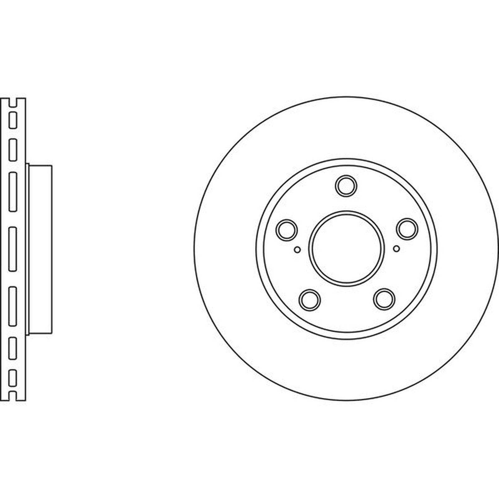 Apec Blue Brake Disc – Front SDK6621 Fits Toyota Auris & Corolla – OE Spec.