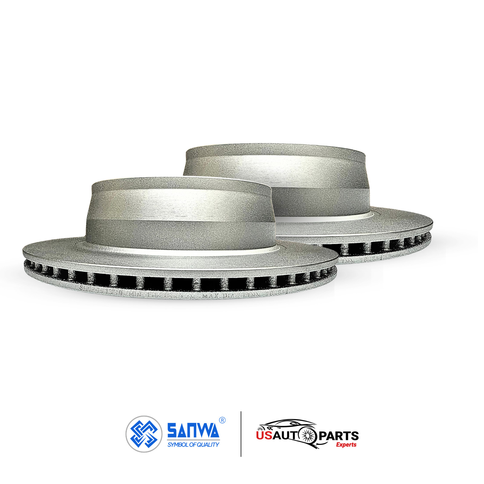 REAR BRAKE ROTOR VENTED GEOMET COATED &CERAMIC PAD KIT 345 mm FOR CADILLAC 07-20