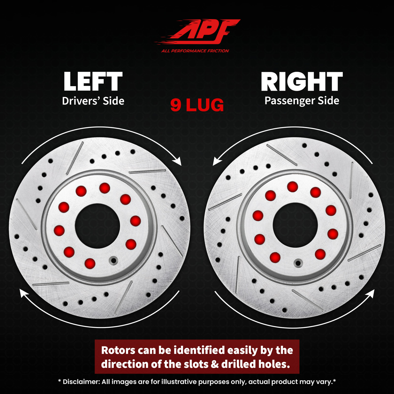 For Volkswagen Beetle 2012-2019 – Front Drilled and Slotted Rotors